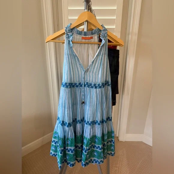 Oliphant | Dresses | Oliphant Blue And Green Striped Mini Dress | Poshmark Oliphant | Dresses | Oliphant Blue And Green Striped Mini Dress | Poshmark